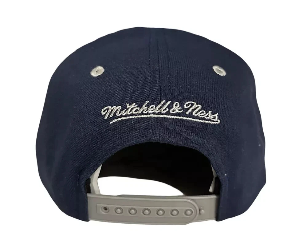 New York Yankees Hat Snapback Script White Navy Blue Mitchell & Ness OSFM - Image 4 of 4
