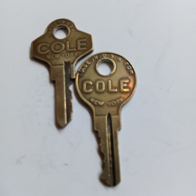 2 Vintage Cole Keys. These 2 Are From New York Instead Of Cleveland. Rare. #105