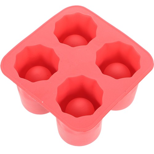4 Cup Shot Glass Tray Shape Ice Mold Cube Novelty Cubes Cool Making - Picture 12 of 12