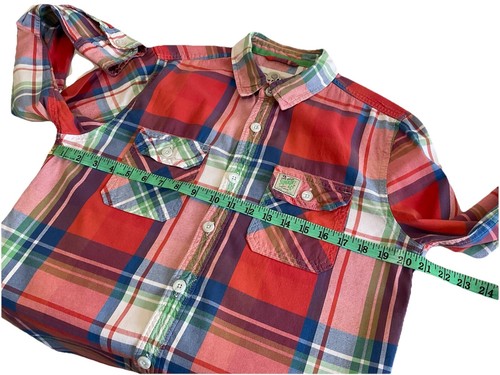 Superdry The Lumberjack Twill Mens Button Up Plaid Shirt Size Large Slim Fit - Picture 20 of 24