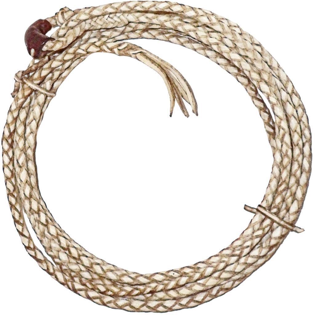 Argentine BRAIDED RAWHIDE 46' LARIAT Lasso Rodeo Ranch Gaucho Leather  Western !!