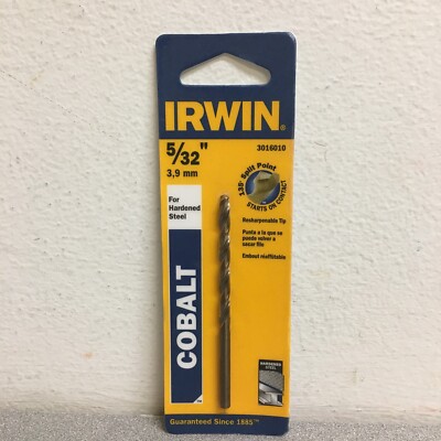 Irwin 3016010 5/32 in. X 3-1/8 in. L Cobalt Alloy Steel Drill Bit 1 pc