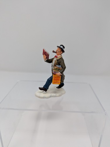 The Bookworm Lemax Christmas Holiday Village Accessory Figurine #22572 Retired