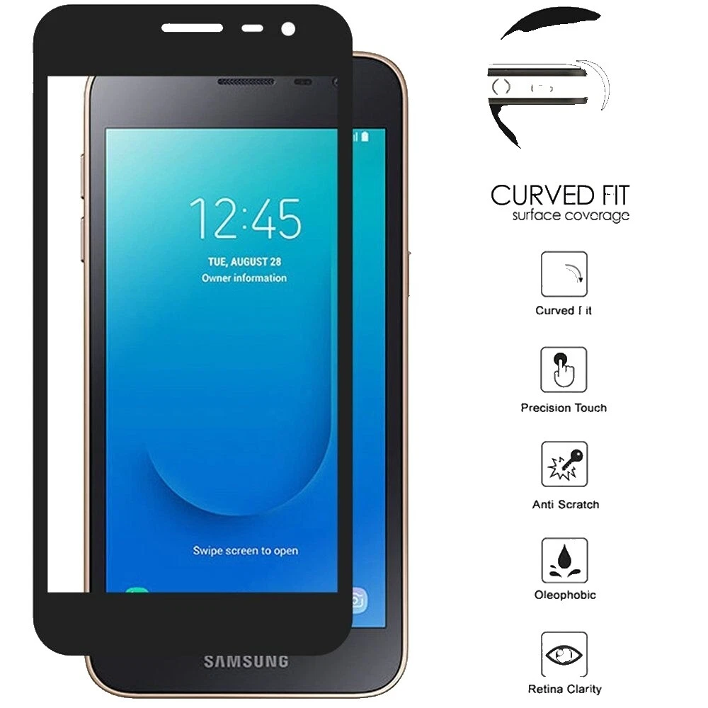 Protectores de pantallas para teléfonos celulares Negro para Samsung Galaxy J2