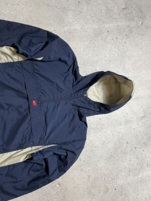 Vintage Nylon Anorak Jacket Nike Drill Center Swoosh Y2K | eBay