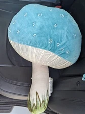 John Derian Target Beaded Blue Mushroom Pillow Thanksgiving