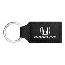 Honda Ridgeline Rectangular Black Leather Key Chain