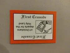 PERSPECTIVE Time Line Game 1992 card used FIRST CRUSADE History free shipping