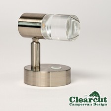 Campervan 12v LED Swivel Reading Spotlight Touch Dimming  & USB Socket Charger