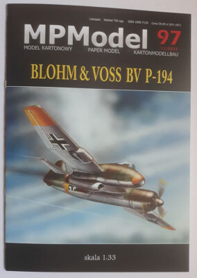 MPModel 97 (11/2023) - German ground-attack aircraft Blohm & Voss BV P-194