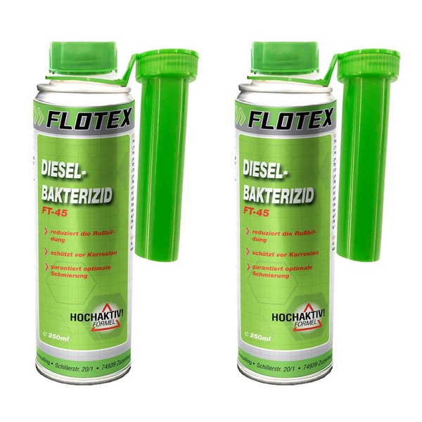 Flotex Diesel Bakterizid 2 X 250Ml Desinfektion FüR Dieselmotoren, HeizöLsysteme-image