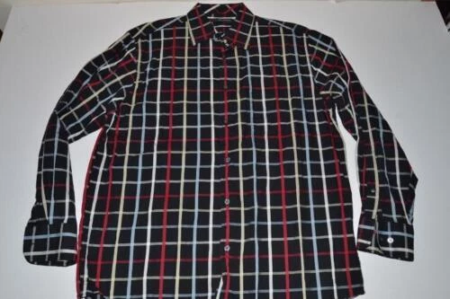 Greg Norman Plaid 100% Cotton Dress Shirts for Men