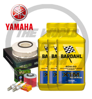 Inspektion Yamaha XVS/1100/Drag/Star Bardahl XTM 20W50 Ölfilter Luft Kerzen 