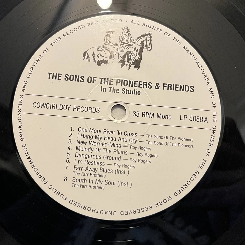 [COUNTRY]~EXC LP~SONS OF THE PIONERS~& Friends~In The Studio~[1993]~GERMANY Impo Foto 4 de 4