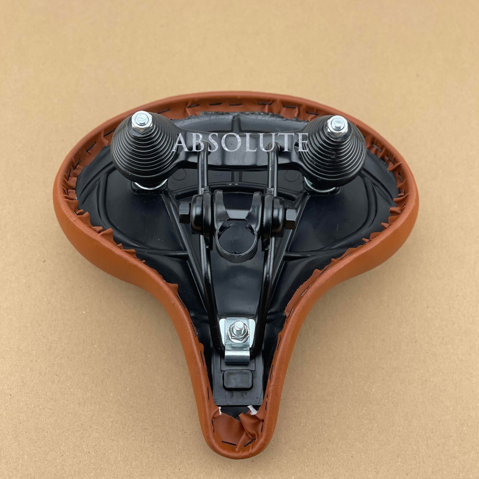 BROWN CRUISER BICYCLE SADDLE VINTAGE SCHWINN TANK BIKE CLASSIC