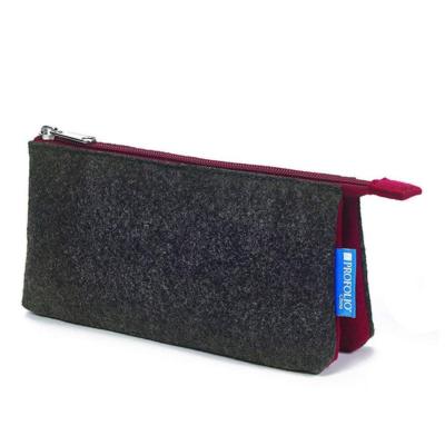 Itoya Profolio Midtown Pouch - Charcoal and Maroon, Large 5 x 9 - MDP-59-CHMR