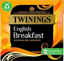 Twinings English Breakfast Tea 80 Teabags Vegan Sugar Free Black Tea Blend