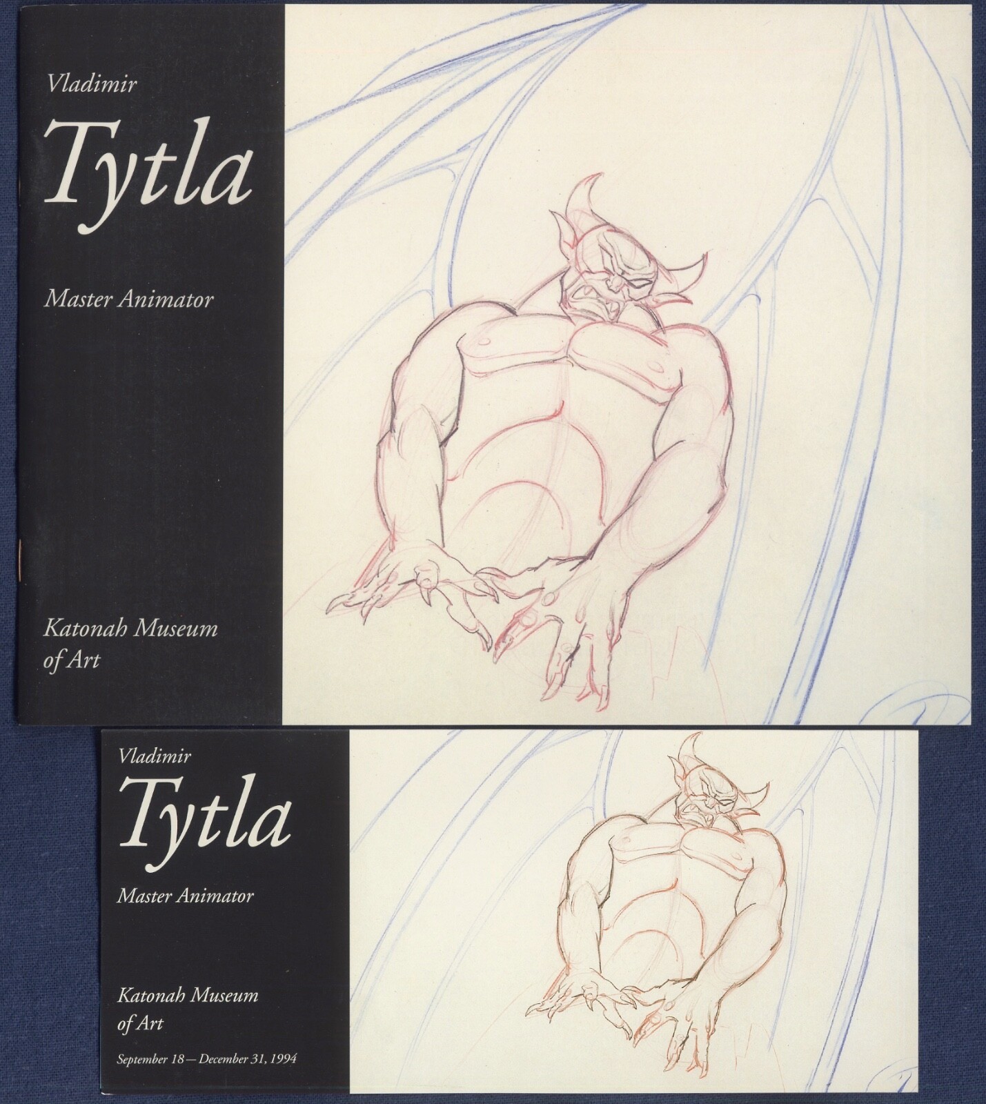 VLADIMIR TYTLA Master Animator Katonah Museum Illustrated Catalog + Invite, 1994