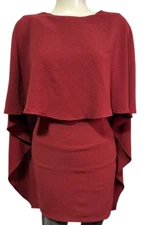 Lulus Women's Dress Size M Best is Yet to Come Burgundy Red Backless Mini