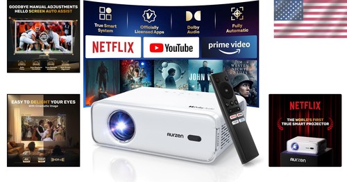 Portable EAZZE D1 Mini Projector with Dolby Audio & 200 ANSI Lumens Brightness - Picture 2 of 9