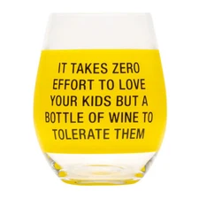 About Face Designs Wine Glass - Zero Effort