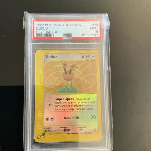 Pokémon TCG Doduo Aquapolis 73/147 Reverse Holo Aquapolis RARE PSA 9