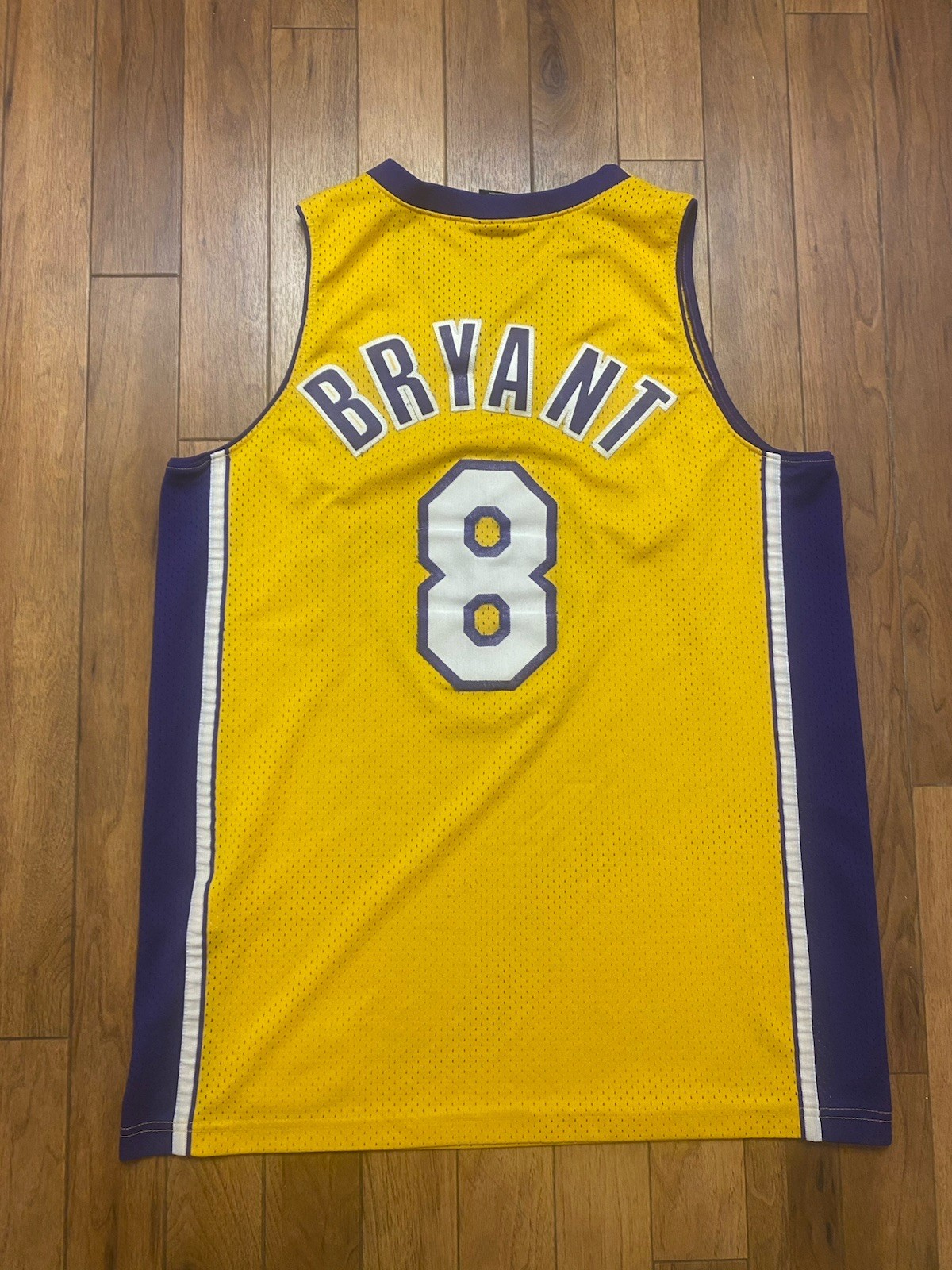 USED NIKE LAKERS KOBE BRYANT #8 NBA JERSEY SIZE LARGE thumbnail 2