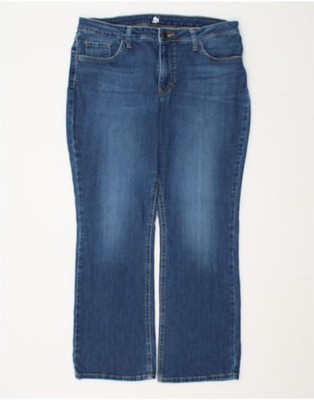 Lee Damen Bootcut Jeans US 14 XL W34 L28 Blau Baumwolle CR04