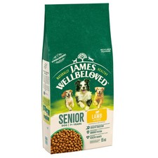 James Wellbeloved Dog Senior Lamb & Rice Dog Food Dry 15kg 5.00 per kilo