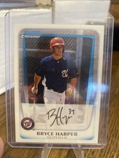 BRYCE HARPER 2011 BOWMAN CHROME PROSPECTS ROOKIE CARD #BCP111 NATIONALS. rookie card picture