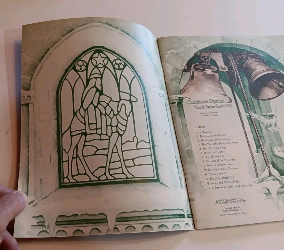 Christmas Stories That Never Grow Old, 1959 by Ideal Publications, Paperback Foto 3 de 4