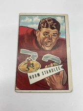 1952 Bowman Large Norm Standlee #42 San Francisco 49ers Good (GD)