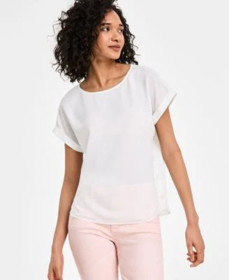 Jones New York Womens Short-Sleeve Button-De 91308546390 S RT $69.5 #1