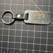 Toyota MR2 Metal Engraved Polished Keychain Vintage
