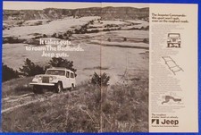 Vintage 1970 Jeep Commando 4x4 Off Road Legend 2 Page Classic Amc Guts Print Ad