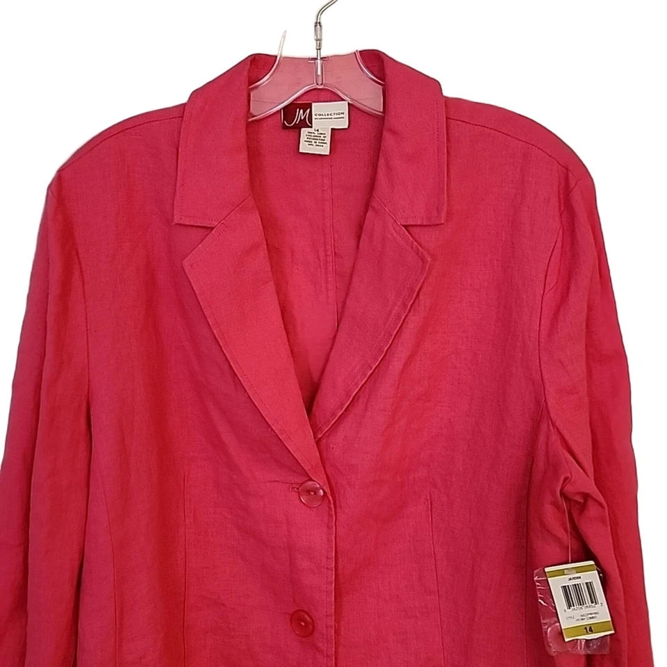 Blazer de lino nuevo con etiquetas JM Collection, 14 Foto 2 de 4