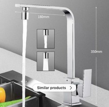 Black Silver 304 Stainless Steel Wash Kitchen Faucet