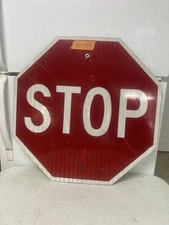 Stop Sign 24" Authentic Retired Street Traffic Road Sign Lot 10-9