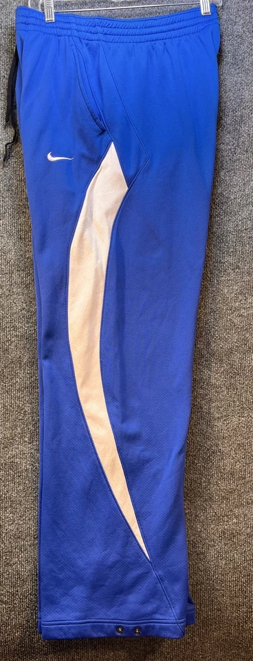 Nike Track Pants Snap Bottoms Dri-FIT Mens Large Blue White Polyester 244774-494 - Image 4 of 4