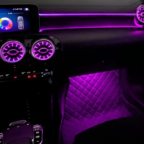 64 Farben LED-Umgebungslicht-Atmosphärenlampen-Set für Mercedes-Benz W177 W118 - Bild 9 von 13