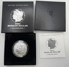 2021-P SILVER MORGAN DOLLAR WITH BOX/COA MINT CODE 21XE PHILADELPHIA