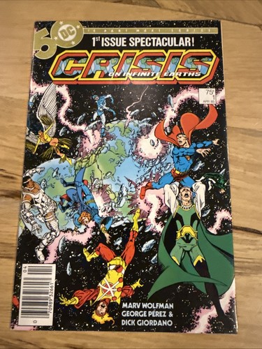 Crisis on Infinite Earths #1 Newsstand Variant (DC Comics April 1985)