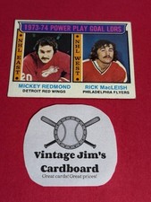 1974-75 Topps - Leaders Rick MacLeish, Mickey Redmond #6 Vintage!🔥FREE SHIP🔥B