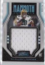 2020 Panini Playbook Mammoth Material Platinum 3/75 AJ Dillon #MM-AD 0wx2