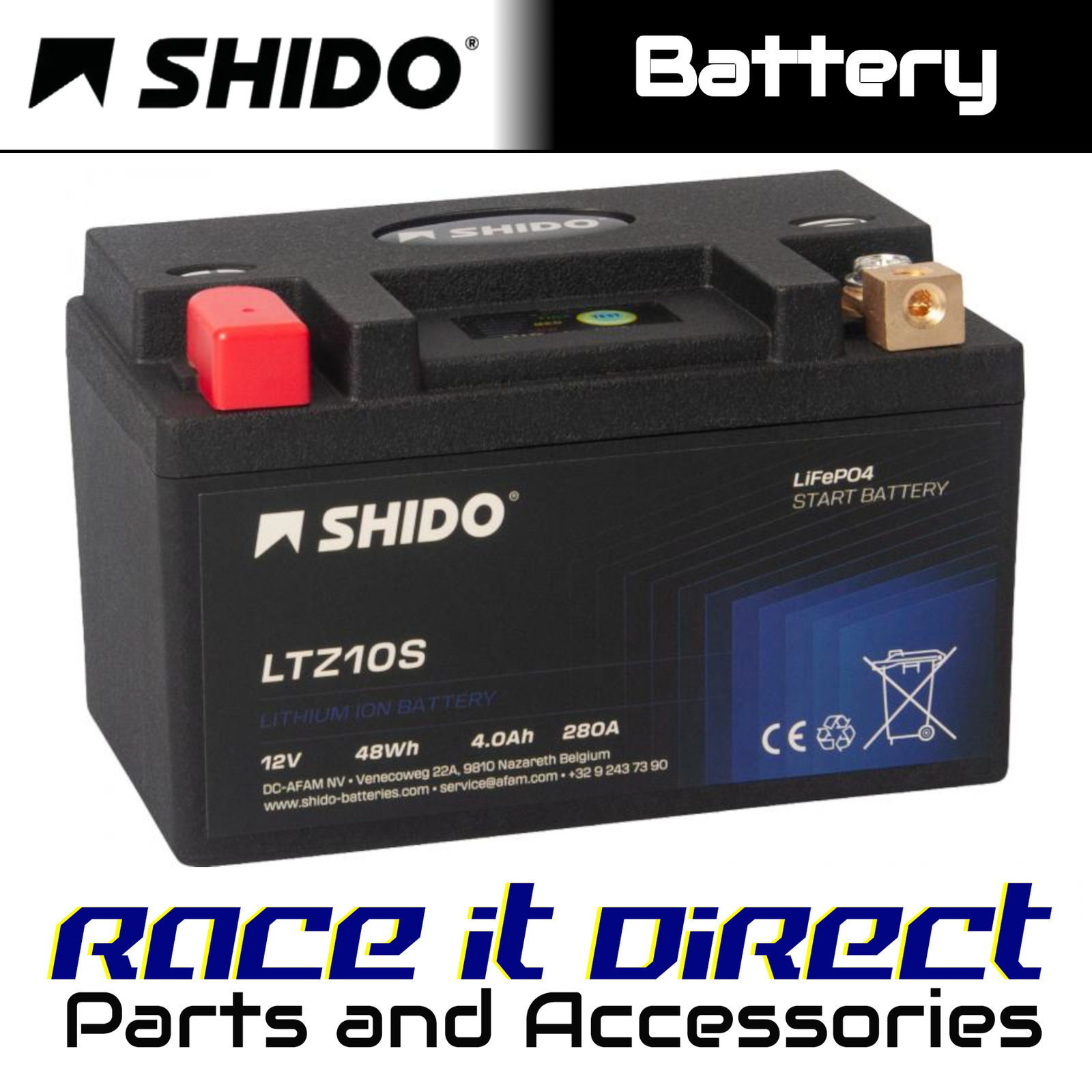 Battery for TRIUMPH Scrambler 1200 XC 2021-2023 SHIDO