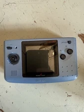 Neo Geo Pocket Color Blue Console – Tested, Missing Battery Covers.