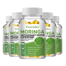 Moringa Capsules 1000mg Moringa Oleifera Leaf  for Immune Support 120 Caps