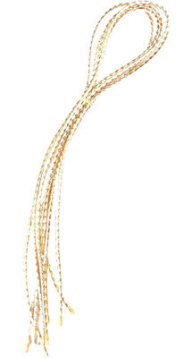 White and Gold Corded Bolo Tie Strings - 36'' - LOT of 5
