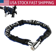 Heavy Duty Bicycle Chain Lock Portable Security Anti-Theft Bicycle Locks