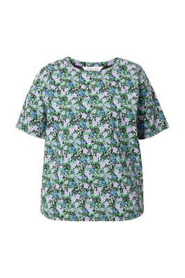 Studio Untold Damen große Größen T Shirt Oversize Shape Flower Print 841615